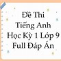 Đáp Án Study Hanoi Edu Vn Lớp 9 Anh