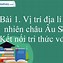 Ở Châu Âu Đới Lạnh Nằm Ở Khu Vực