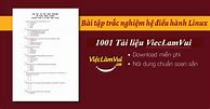 Trắc Nghiệm Hệ Điều Hành Có Đáp An Pdf